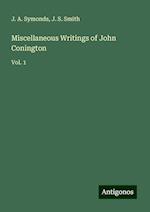 Miscellaneous Writings of John Conington