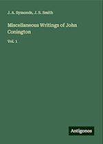 Miscellaneous Writings of John Conington