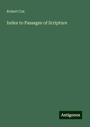 Index to Passages of Scripture