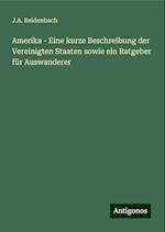 Amerika - Eine kurze Beschreibung der Vereinigten Staaten sowie ein Ratgeber für Auswanderer