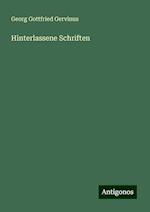 Hinterlassene Schriften