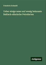 Ueber einige neue und wenig bekannte Baltisch-silurische Petrefacten