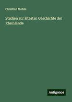 Studien zur ältesten Geschichte der Rheinlande