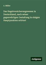 Das Hagelversicherungswesen in Deutschland, nach seiner gegenwärtigen Gestaltung in einigen Hauptpunkten erörtert