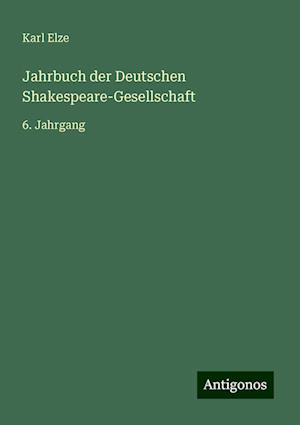 Jahrbuch der Deutschen Shakespeare-Gesellschaft