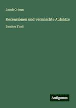 Recensionen und vermischte Aufsätze