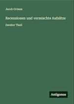 Recensionen und vermischte Aufsätze