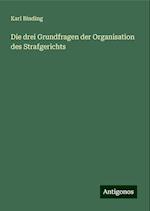 Die drei Grundfragen der Organisation des Strafgerichts