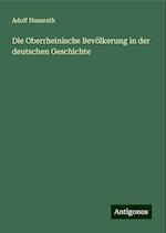 Die Oberrheinische Bevölkerung in der deutschen Geschichte