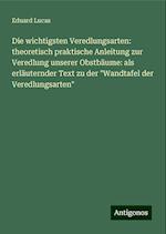 Die wichtigsten Veredlungsarten: theoretisch praktische Anleitung zur Veredlung unserer Obstbäume: als erläuternder Text zu der "Wandtafel der Veredlungsarten"