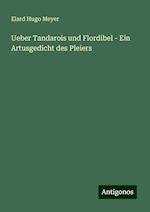 Ueber Tandarois und Flordibel - Ein Artusgedicht des Pleiers