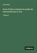 Storia d'Italia continuata da quella del Guicciardini sino al 1814