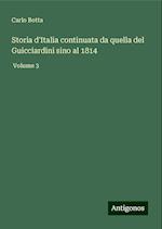 Storia d'Italia continuata da quella del Guicciardini sino al 1814