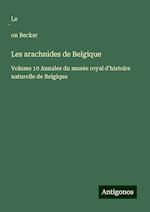 Les arachnides de Belgique