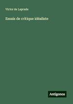 Essais de critique idéaliste