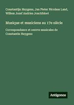 Musique et musiciens au 17e siècle