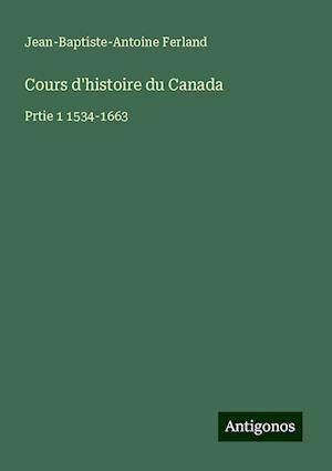 Cours d'histoire du Canada