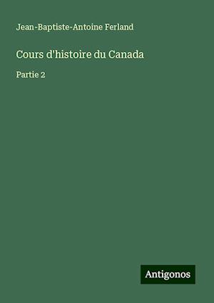 Cours d'histoire du Canada