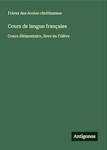 Cours de langue française