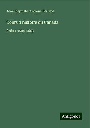 Cours d'histoire du Canada