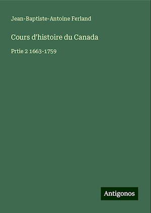 Cours d'histoire du Canada