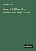 Biographie de William Allen