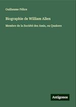 Biographie de William Allen