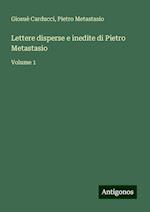 Lettere disperse e inedite di Pietro Metastasio