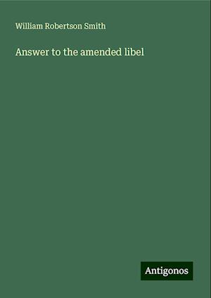 Answer to the amended libel