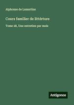 Cours familier de littérture