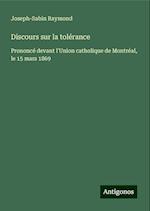 Discours sur la tolérance