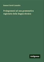 Prolegomeni ad una grammatica ragionata della lingua ebraica