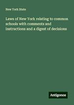 Laws of New York relating to common schools with comments and instructions and a digest of decisions