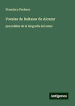 Poesías de Baltasar de Alcazar