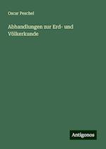 Abhandlungen zur Erd- und Völkerkunde