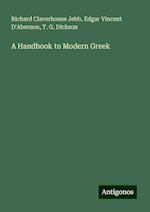 A Handbook to Modern Greek