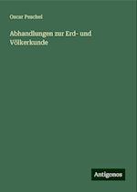 Abhandlungen zur Erd- und Völkerkunde