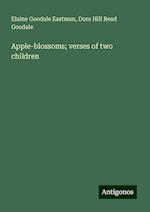 Apple-blossoms; verses of two children