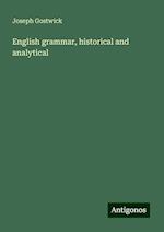 English grammar, historical and analytical