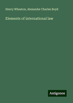 Elements of international law