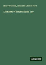 Elements of international law