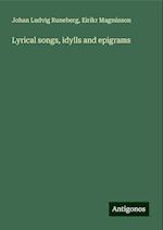 Lyrical songs, idylls and epigrams