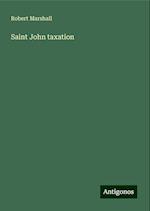 Saint John taxation