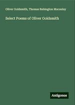 Select Poems of Oliver Goldsmith