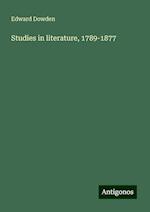 Studies in literature, 1789-1877