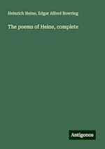 The poems of Heine, complete