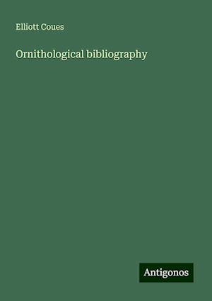 Ornithological bibliography