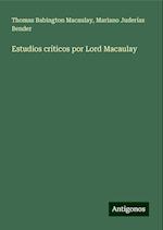 Estudios críticos por Lord Macaulay