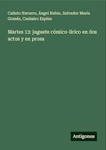 Martes 13: juguete cómico-lírico en dos actos y en prosa