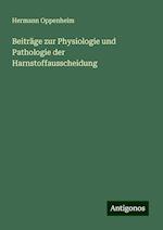 Beiträge zur Physiologie und Pathologie der Harnstoffausscheidung